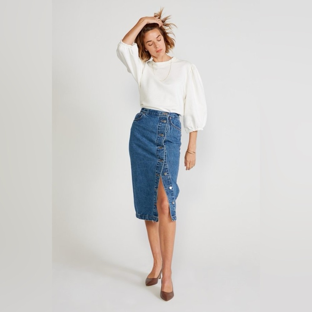 Etica Kyla Side Slit Midi Skirt Women’s Size 26
